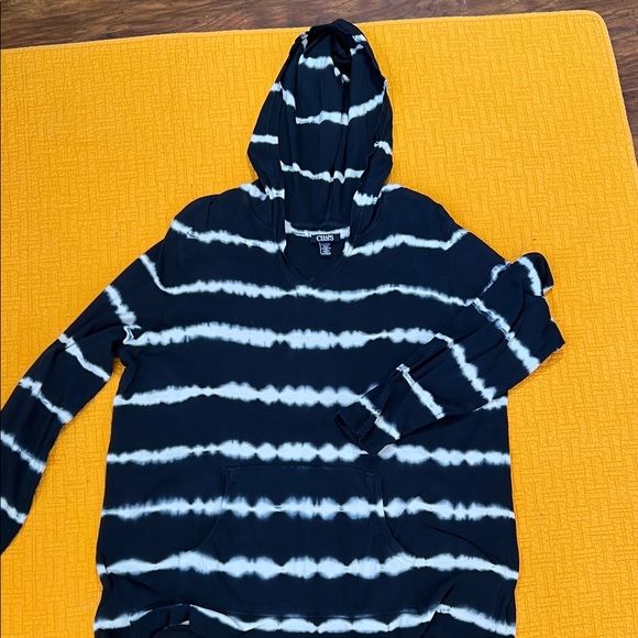 Chaps Navy and White Hoodie - Picture 1 of 3